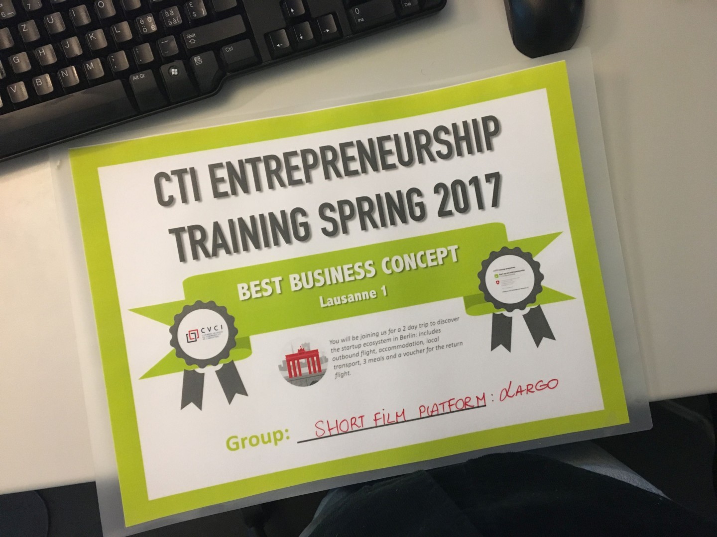You are currently viewing CTI – Best Business Concept Award